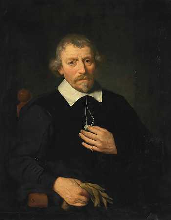 艺术家的肖像埃克霍特的父亲扬·皮特兹·范登·埃克霍特（1584-1652）`Portrait Of The Artists Father, Jan Pietersz Van Den Eeckhout (1584 – 1652) (1651) by Gerbrand van den Eeckhout