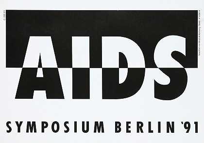 柏林艾滋病研讨会91`AIDS, Symposium Berlin 91 (1991) by Lemon