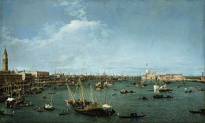威尼斯圣马可巴西诺`Bacino di San Marco, Venice  (circa 1738) by Canaletto