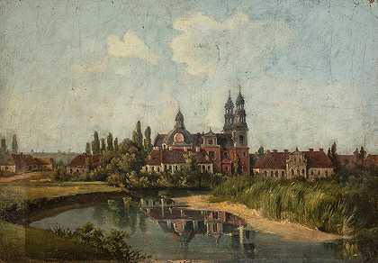 拉丁美洲的教堂和修道院`Church and monastery in Ląd by Feliks Brzozowski