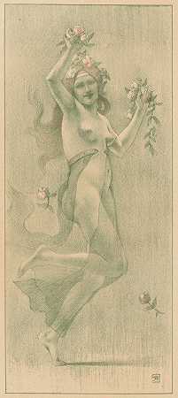 跳舞`Dance (ca. 1897) by Armand Rassenfosse