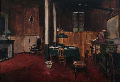议事录·室`La salle de rédaction du Journal des débats (1889) by Jean Béraud