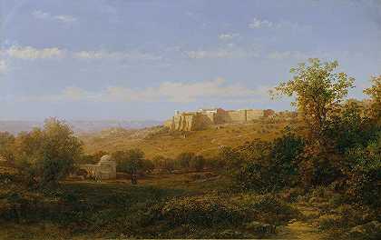 克利斯特在伯利恒`Kloster in Bethlehem (1882) by Bernhard Fiedler