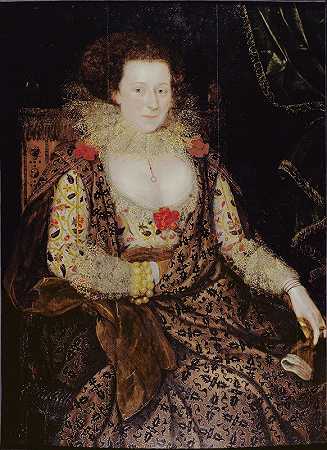 女士肖像`Portrait of a Lady by Marcus Gheeraerts the Younger