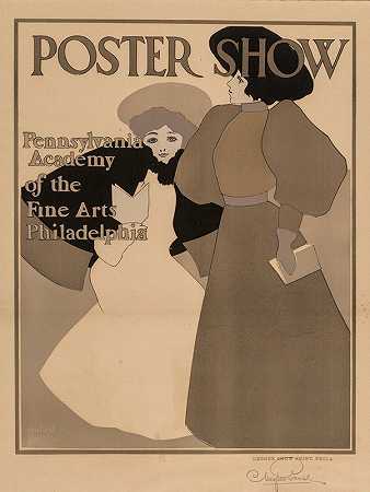 海报展`Poster Show (1898) by Maxfield Parrish