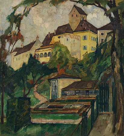 施罗斯·西菲尔德四世`Schloss Seefeld IV (1923) by Leo Putz