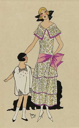 我姐姐。1.女式连衣裙。。。`MA GRANDE SOEUR. – 1. Robe de jeune fille… (1923)