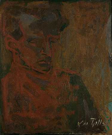 埃里克·哈里·约翰森肖像`Portrett av Erik Harry Johannessen (1934) by Kai Fjell