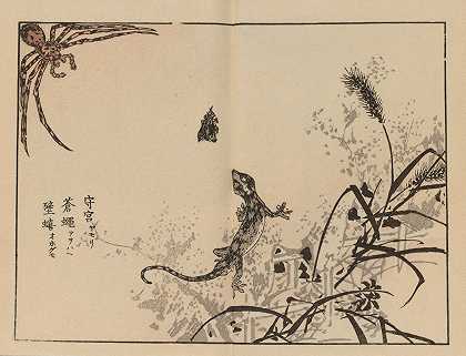 拜里·加夫，第69页`Bairei gafu, Pl.69 (1905) by Kōno Bairei