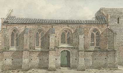 瓦森老教堂`Oude kerk van Vaassen (1852) by Gerrit Hulseboom