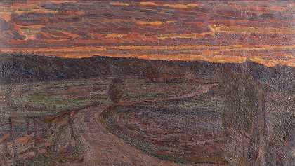 通往Kimarp的路`The Road to Kimarp (1898) by Herman Norrman