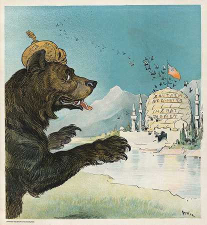 莫斯科警告`Muscovite caution (1900) by Udo Keppler