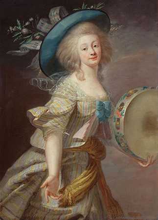 肖像D舞蹈演员`Portrait dune danseuse (1780~1789) by Elisabeth Louise Vigée Le Brun