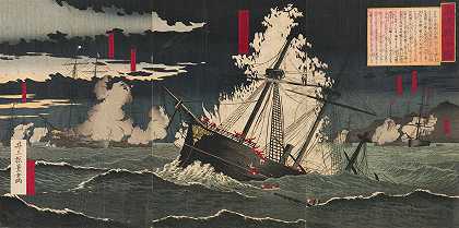 中法战争`The Sino~French War (1884) by Inoue Tankei