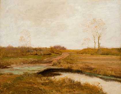 斯塔顿岛南菲尔德沼泽`Southfield Marshes, Staten Island by Frederick W. Kost