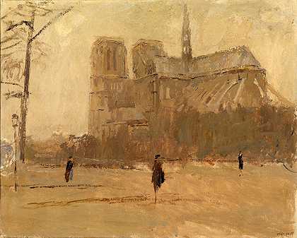 圣母院一号`Notre Dame no. I by Frank Edwin Scott