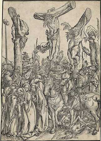 钉死在十字架上`Crucifixion (before 1502) by Lucas Cranach the Elder