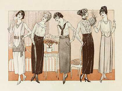 休闲生活出现在工作服旁边`Negligee life appears beside the efficiency costume (1919)