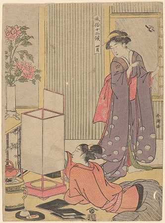 第四个月（日立）`The Fourth Month (Shigatsu) (18th century) by Katsukawa Shunchō