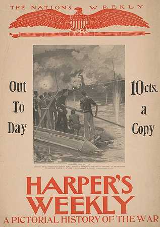 哈珀s周刊，战争历史画报`Harpers Weekly, a pictorial history of the war (1900) by Thure de Thulstrup