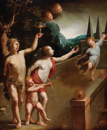 寓言场景`An allegorical scene by Habsburg Court Painter