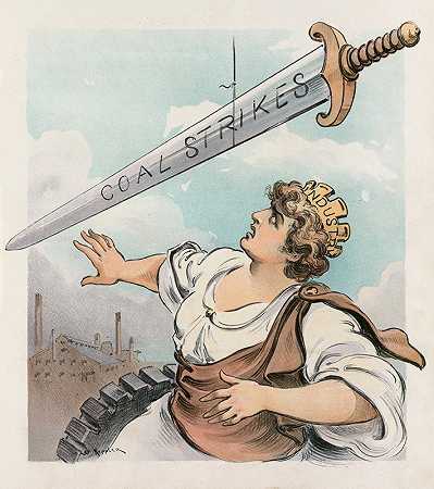 现代达摩克利斯之剑`The modern sword of Damocles (1903) by Udo Keppler