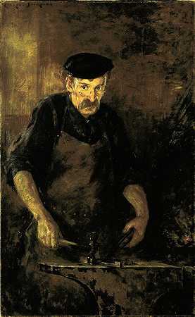 铁匠`The Blacksmith (1909) by James Carroll Beckwith