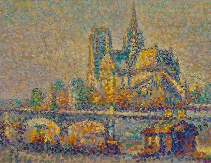巴黎圣母院`Notre~Dame de Paris by Gustave Cariot