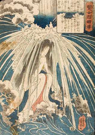 Hatsuhana`Hatsuhana (circa 1841~1842) by Utagawa Kuniyoshi