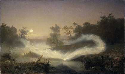 跳舞的仙女`Dancing Fairies (1866) by August Malmström