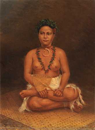 萨摩亚妇女`Samoan Woman (ca. 1890~1899) by Antonio Zeno Shindler