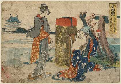 奥达瓦拉`Odawara (1804) by Katsushika Hokusai