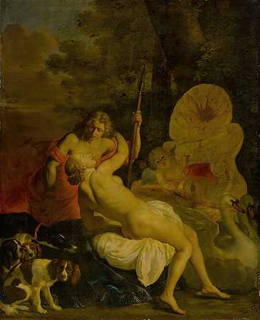维纳斯和阿多尼斯`Venus and Adonis (1654) by Nicolaes van Helt