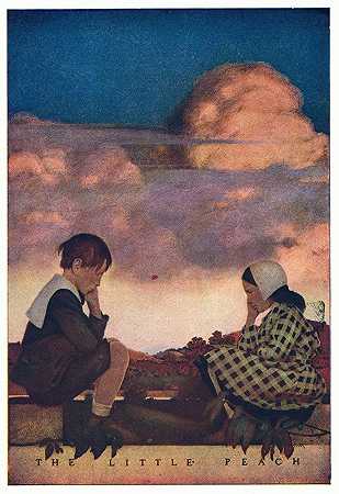 小桃子`The Little Peach (1904) by Maxfield Parrish