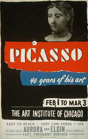 毕加索40年的艺术生涯`Picasso–40 years of his art (1936)