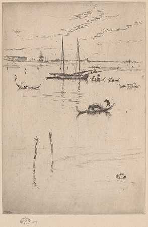小泻湖`The Little Lagoon (ca. 1879–1880) by James Abbott McNeill Whistler