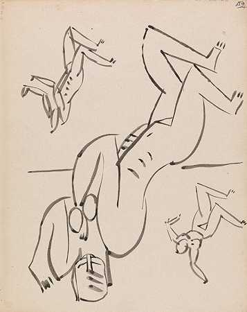 关于女性形象的三项研究`Three Studies for a Female Figure (1910 ~ 1915) by Henri Gaudier-Brzeska
