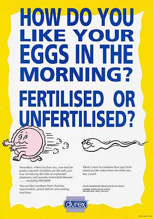 你喜欢早上吃什么样的鸡蛋`How do you like your eggs in the morning (1994) by Durex Information Service for Sexual Health