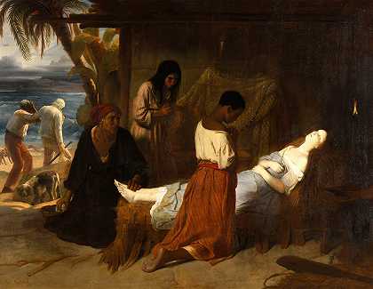 弗吉尼亚之死`La Mort de Virginie (1832) by Émile Signol