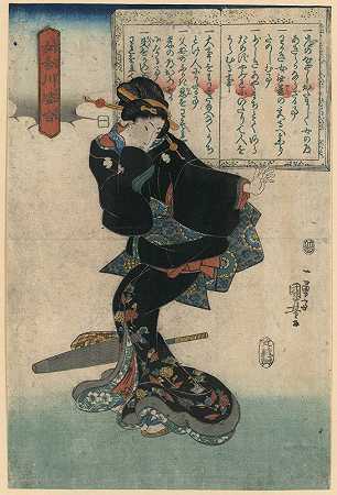 一`Ichi (1843) by Utagawa Kuniyoshi