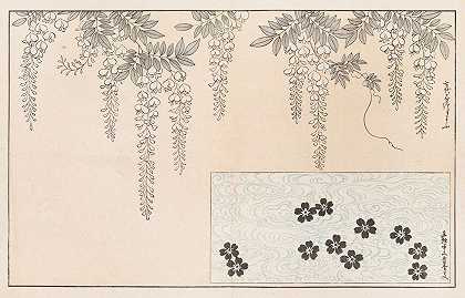 新森无忧，无志，Pl.04`Shinsen moyō no shiori, Pl.04 (1868~1912) by Rokkaku Shisui
