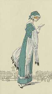 天鹅绒连衣裙`
Robe de Toque de velours (1912)