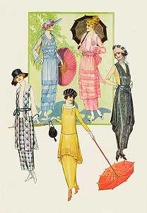 五月份流行的服装`
Costumes that appear well in may (1919)