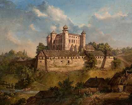 维尼茨城堡`Castle in Wiśnicz (1857) by Andrzej Grabowski