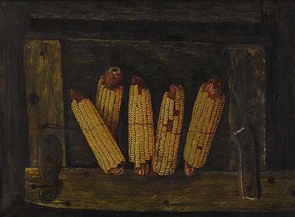 阿尔弗雷德·蒙哥马利的《悬挂的玉米穗》`Hanging Ears of Corn by Alfred Montgomery