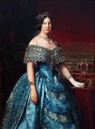 伊莎贝尔二世`Isabel II de España (1849) by Federico de Madrazo y Kuntz
