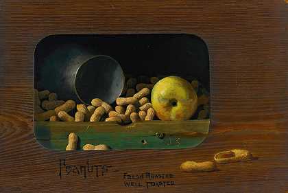 花生——新鲜烘焙，约翰·弗雷德里克·佩托精心烘烤`Peanuts–Fresh Roasted, Well Toasted (1904) by John Frederick Peto