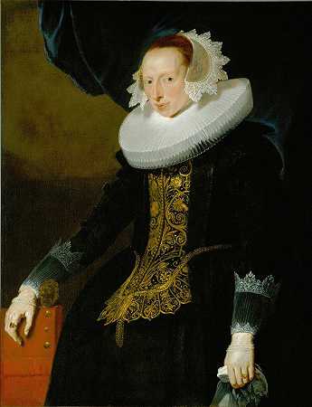 女人的肖像`Portrait of a Woman (1625–30) by Pieter Claesz Soutman