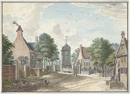 在Overveen看Klokhuis一家，`Gezicht op het Klokhuis te Overveen, (1713 ~ 1780) by Jan de Beijer