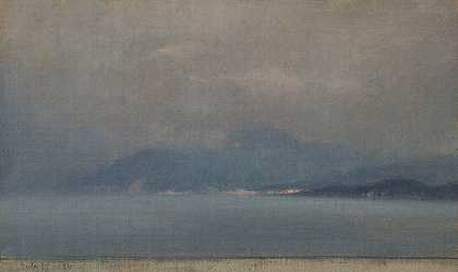 景观研究`Etude de paysage (1911) by Henry Brokman
